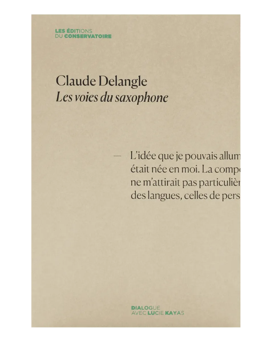 Selmer Paris Les Voies du Saxophone boek Delangle