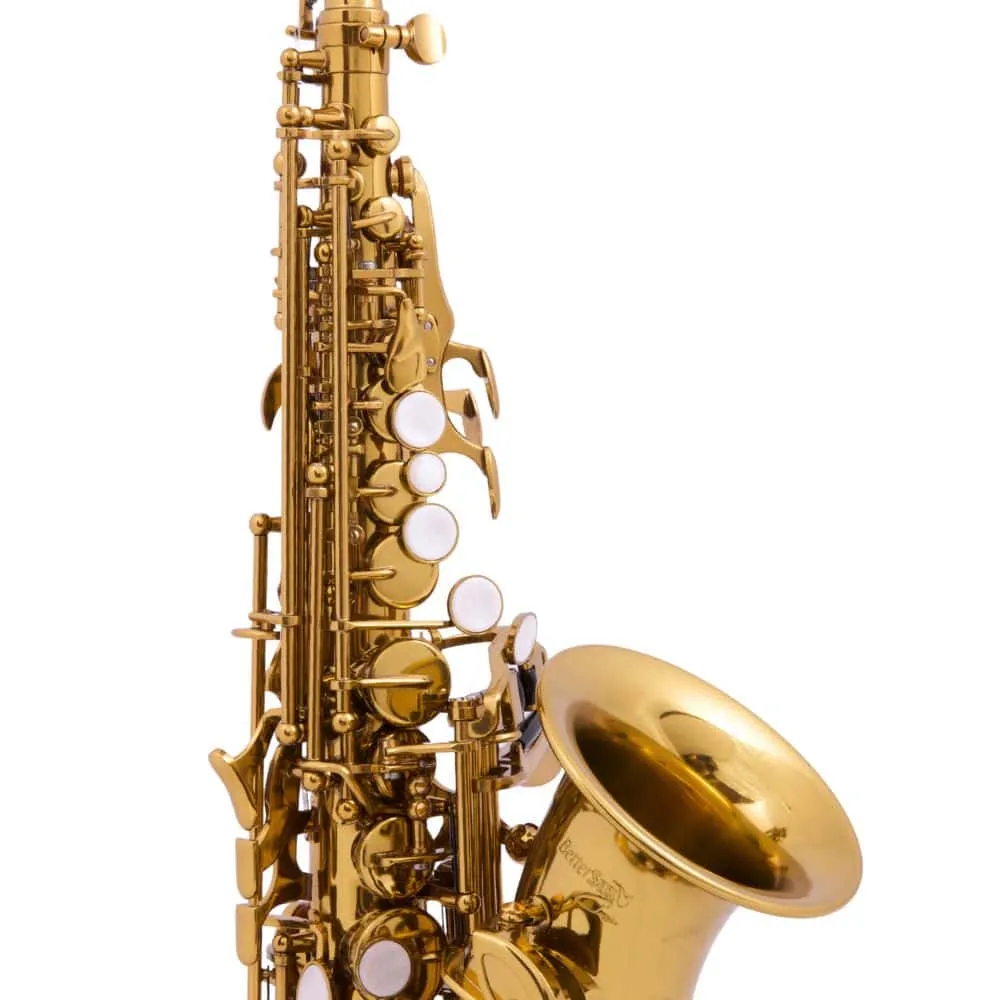 BetterSax Classic Gebogen Sopraansaxofoon Cognac Compleet