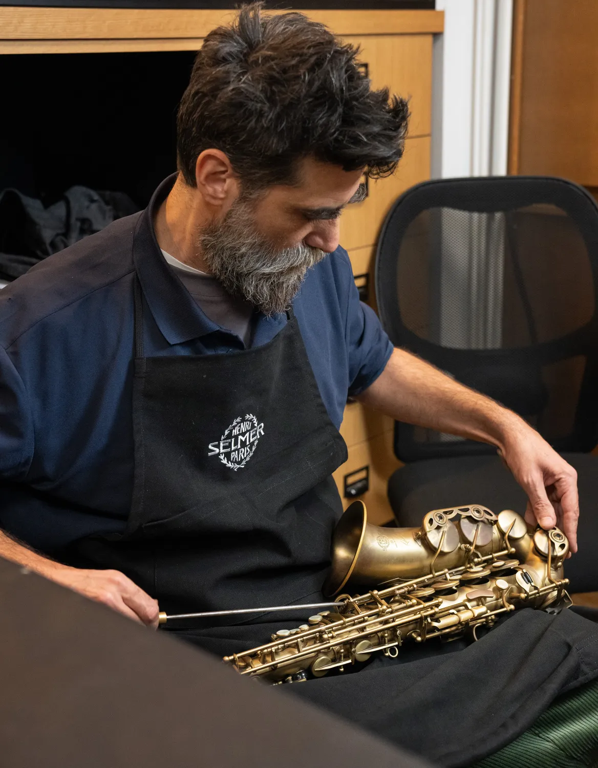 Selmer Paris schort zwart 99 cm atelier