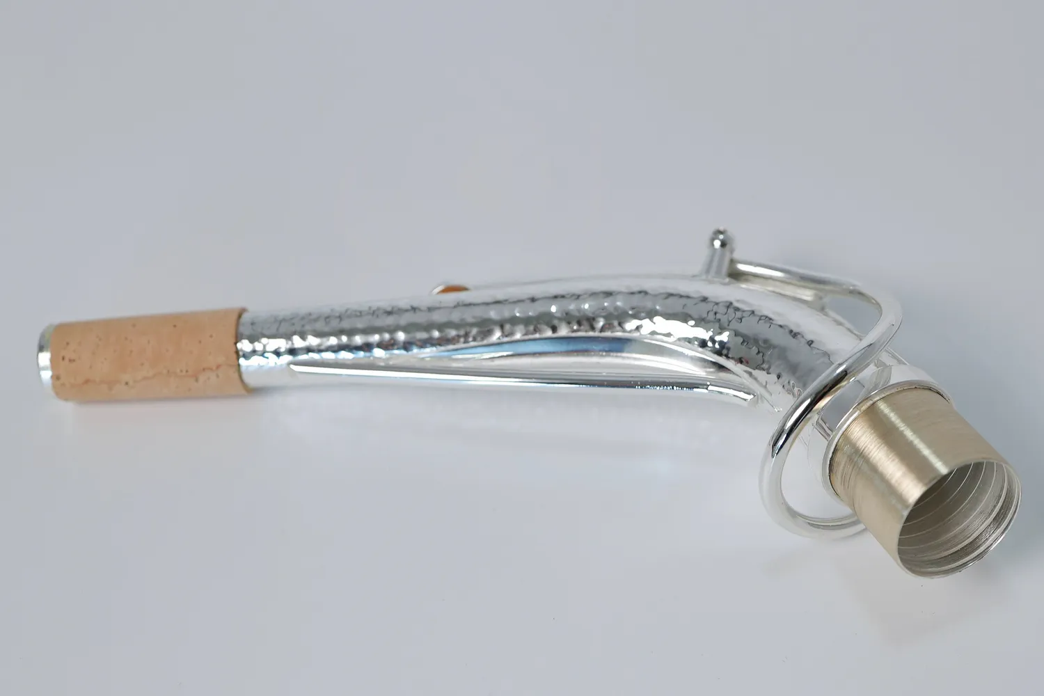 JX-Custom SBA altsax hals verzilverd handgehamerd
