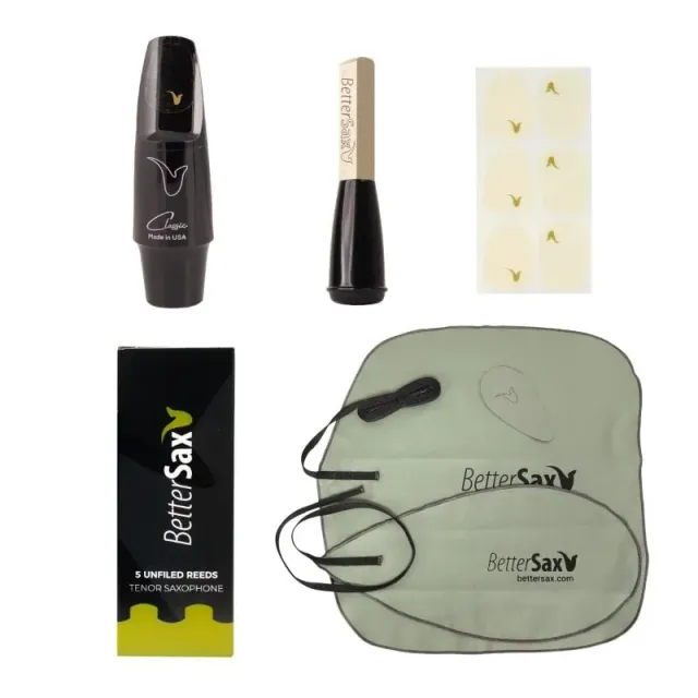 BetterSax Accessory Bundle tenor accessoireset met mondstuk en rieten