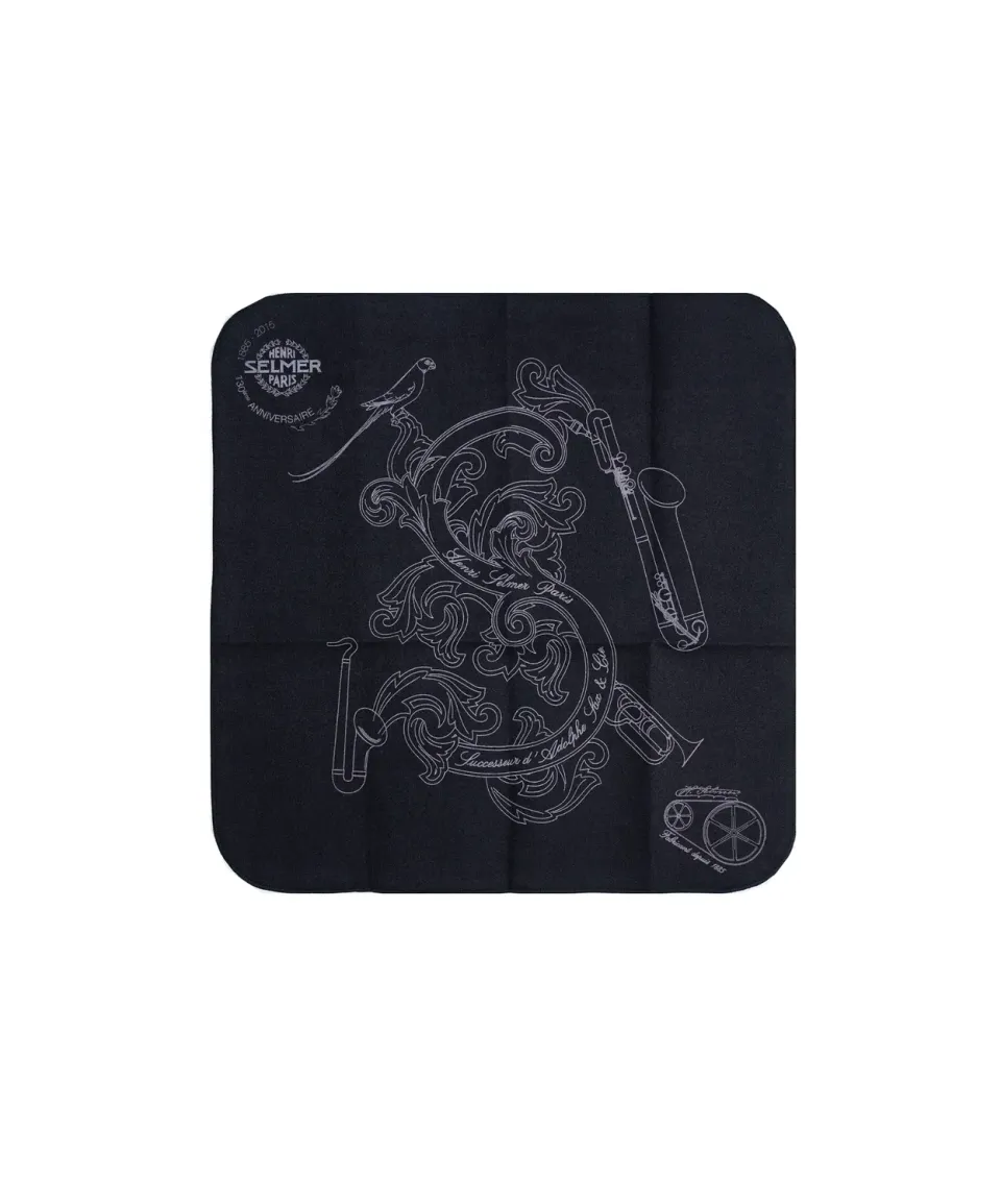 Selmer Paris poetsdoek zwart Limited Edition microvezel