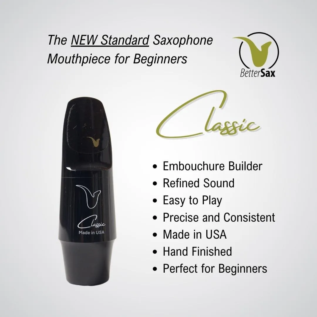 BetterSax Classic mondstuk saxofoon voor beginners warme klank