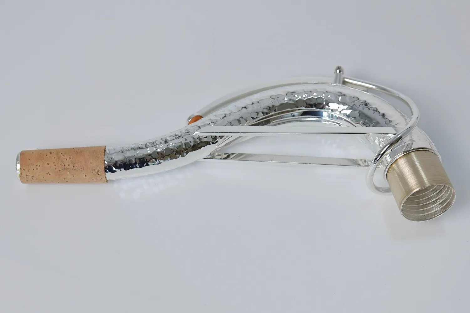 JX-Custom SBA tenor sax hals verzilverd handgehamerd