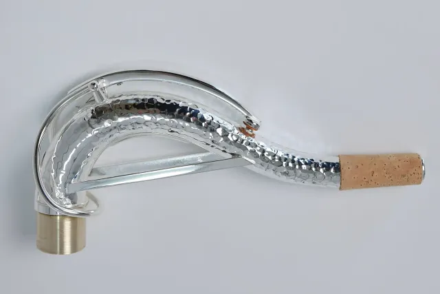 JX-Custom SBA tenor sax hals verzilverd handgehamerd