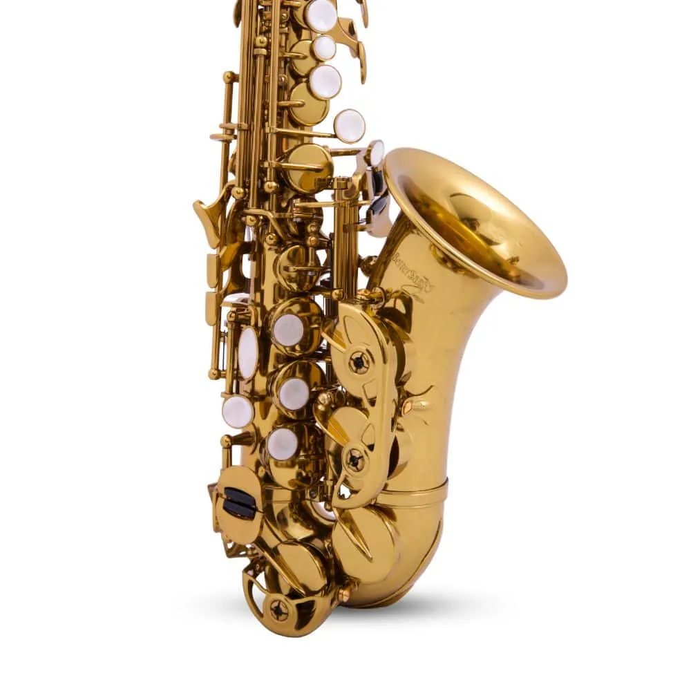 BetterSax Classic Gebogen Sopraansaxofoon Cognac Compleet