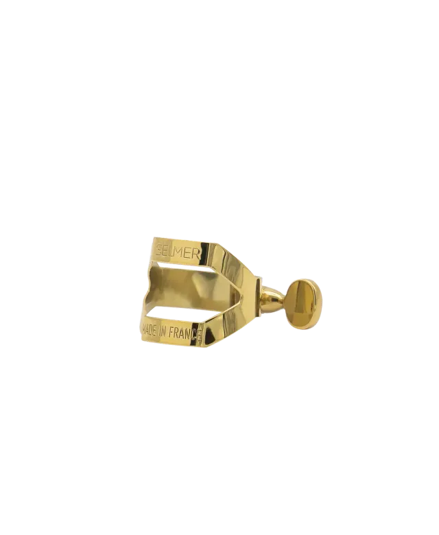 Selmer Paris sopraansaxofoon ligatuur rietklem verguld