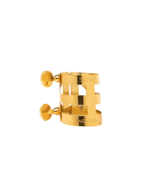 Selmer Paris ligatuur tenor metaal mondstuk gelakt