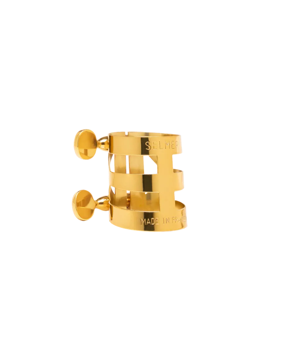 Selmer Paris ligatuur tenor metaal mondstuk gelakt