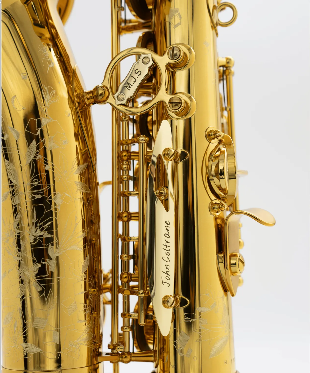 Selmer Paris plaat saxofoon gelakt 6 tekens