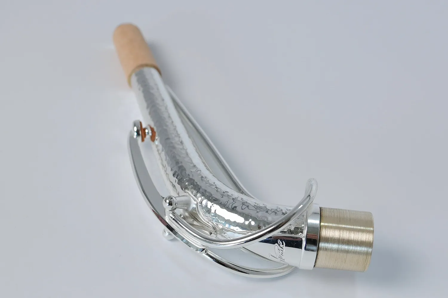 JX-Custom SBA altsax hals verzilverd handgehamerd